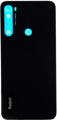 HQP for Xiaomi Redmi Note 8 ( M1908C3JH, M1908C3JG, M1908C3JI ) [ With Brand LOGO & Pre Installed Adhesive Tape ] Battery Back Glass Door Replacement Back Panel(Space Black)