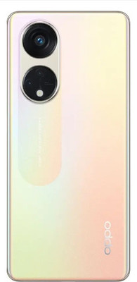 KezeMize Oppo Reno8 T (Best Quality)(With Camera Lens)(With Proper Logo) Back Panel(Sunrise Gold)