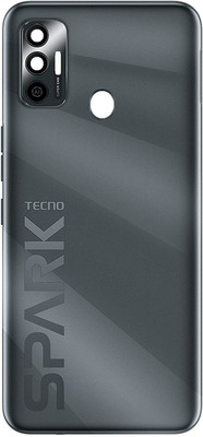 Sandreezz Tecno SPARK 7 (KF6) (with Proper Logo) Back Panel(Magnet Black)