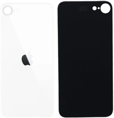 Sandreezz Apple iPhone SE (2020) (Glass) (Best Quality) (with Proper Logo) Back Panel(White)