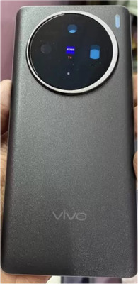 Shkiyo Vivo X100 With Camera Lens With Proper Logo Back Panel(Black)