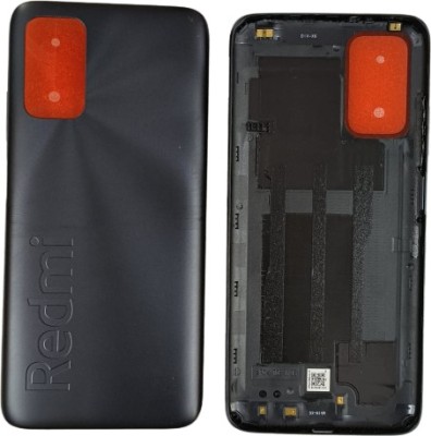 Sandreezz Xiaomi Redmi 9 Power (with Proper Logo) (with Side Volume Power Buttons) Back Panel(Mighty Black)