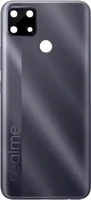 Sparevilla REALME Back Door Panel Back Body Housing Panel Back Glass Body Realme C25 : Black Back Panel(Black)