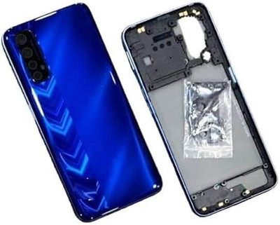 SPAREASP Realme Narzo 30 4G Full Housing with Middle Ring (Middle Ring + Back Panel) Blue Back Panel(Blue)