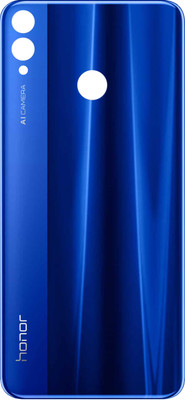 HQP for Honor 8X / Honor View 10 Lite ( JSN-L22, JSN-L42, JSN-L11, JSN-L21 ) [ With Brand LOGO & Pre Installed Adhesive Tape ] Battery Back Glass Door Replacement Back Panel(Blue)