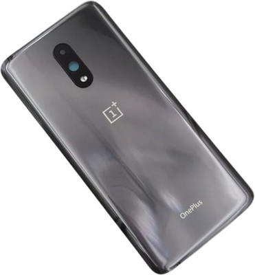 KezeMize OnePlus 7 (Glass)(Best Quality)(With Camera Lens)(With Proper Logo) Back Panel(Mirror Gray)