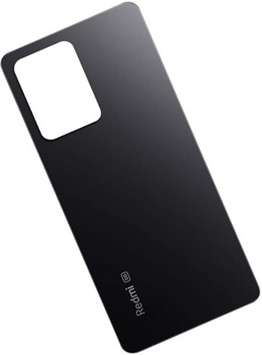 Docile Redmi Note 12 Pro 5G Back Panel Glossy Black Glass Battery Rear Housing Cover Replacement Back Panel(BLACK)