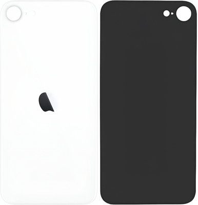 Unique4Ever Apple iPhone Se 2020 Glass Back Panel(White)