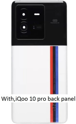 AL HAYY TRADERS FOR,i QOO 10pro Back Panel(BLACK)