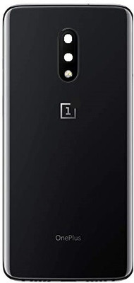 Sandreezz OnePlus 7 Original (Glass) (with Proper Logo) Back Panel(Black)