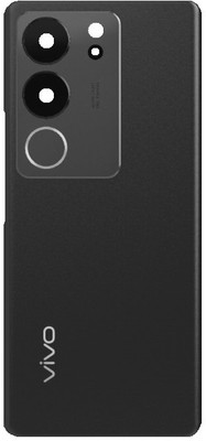 Sandreezz Vivo V29 (5G) (Glass) (With Camera lens Ring) (with Proper Logo) Back Panel(Black)