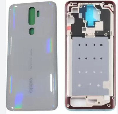 SRaccessories OPPO A9 2020 (Housing Body) Side Keys with Middle Body Back Panel(WHITE)