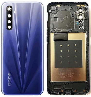 AAA Spares For Realme 6 body housing (with Camera Lens,Midle Ring,Key) Full Panel(Blue)