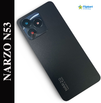 Flipkart SmartBuy Realme Narzo N53 with Camera Lens Back Panel(Feather Black)