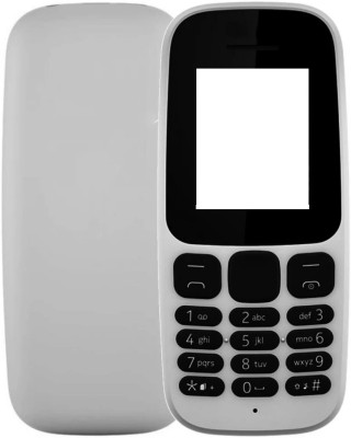 imbi Nokia 105 2017 Single Sim Model Front Back Body With Keypad Front & Back Panel(White)