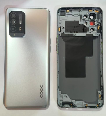 FixHub Oppo F19 Pro Plus BACK PANEL COMPATIBLE Back Panel(silver)