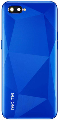 HQP for Realme C2 ( RMX1941, RMX1945, RMX1943 ) Battery Back Door Replacement [ With Volume + Power Key and Camera Glass ] Back Panel(Diamond Blue)