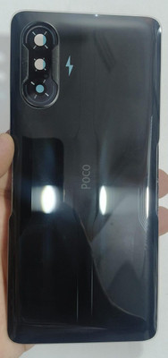 FixHub Poco F3 GT BACK PANEL COMPATIBLE Back Panel(BLACK)