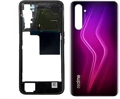 AAA Spares For Realme 6 pro body housing (with Camera Lens,Midle Ring,Key) Full Panel(Lighting Red)