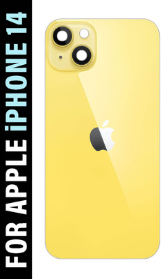 Safa Apple iPhone 14 With Camera Glass Back Panel(Yellow)