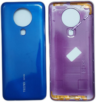 Spares4ever Tecno Spark 6 KE7 Blue Replacement Back Panel(Blue)