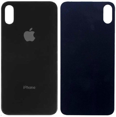 Kraze4blaze Apple iPhone XS Max (Best Quality)(With Proper Logo)(Glass) Back Panel(Black)