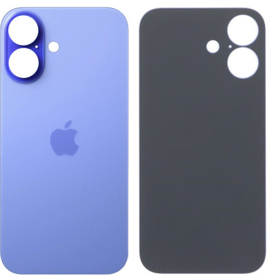 Unique4Ever Apple iPhone 16 Glass Back Panel(Ultramarine)