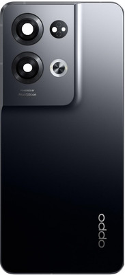 KezeMize Oppo Reno 8 5G (Best Quality)(With Camera Lens)(With Proper Logo) Back Panel(Glazed Black)
