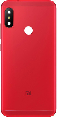 HQP for Xiaomi Redmi Note 6 Pro ( M1806E7TG, M1806E7TH, M1806E7TI ) Battery Back Door Replacement [ With Volume + Power Key and Camera Glass ] Back Panel(Red)