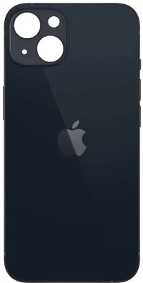 FLOUNDER APPLE IPHONE 13 GLASS WITH PROPER LOGO Back Panel(BLACK)