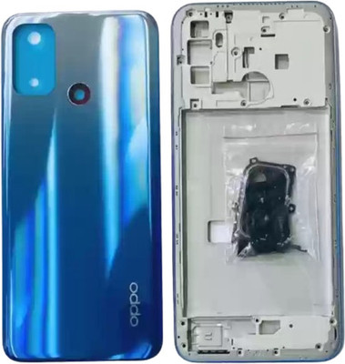 Sandreezz Oppo A53 with Proper Logo (With Middle Ring Camera Lens & Side Volume Power Buttons) Full Panel(Fancy Blue)