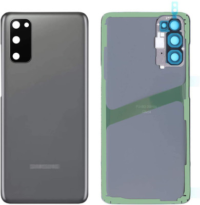 Spares4ever Samsung Galaxy S20 Grey with Camera Lens Glass Back Panel(Grey)