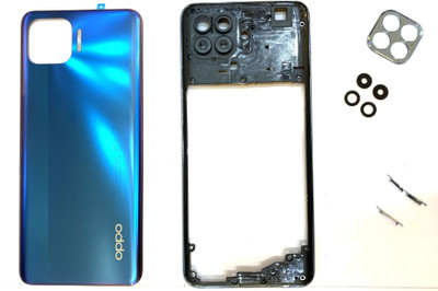 Tag Ezzy Oppo Original F17 Pro With Volume Keys & Camera Lens Housing Body Full Panel(Magic Blue)