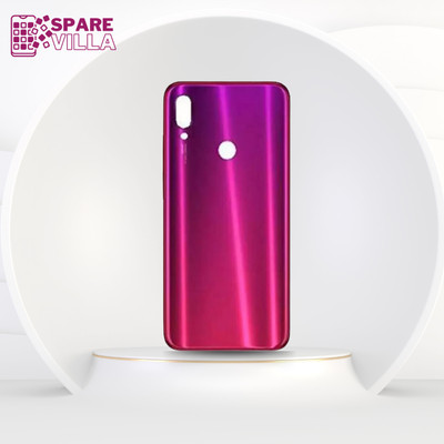 Sparevilla REDMI NOTE 7 Back Door Glass Replacement Mobile Back Panel(pink_purple)