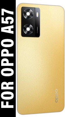 SUFO OPPO A57 With Camera Glass Back Panel(Glowing Gold)