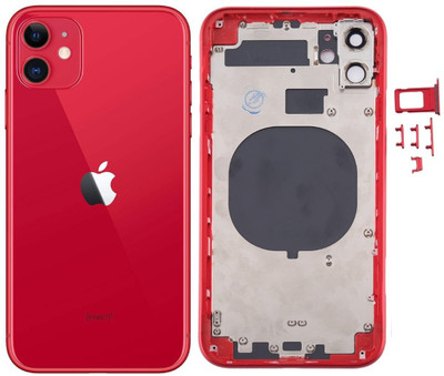 Flipkart SmartBuy Apple iPhone 11 (with SIM Card Tray & Side keys & Camera Lens) Full Panel(Red)