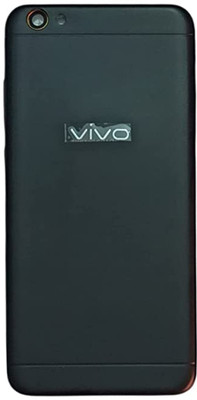 HQP for Vivo V5 ( 1601 ) Battery Back Door Replacement [ With Volume + Power Key and Camera Glass ] Back Panel(Black)