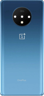 LEISURELIC ONEPLUS 7T (GLASS) WITH CAMERA RING GLASS PROPER LOGO Back Panel(GLACIER BLUE)