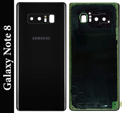Unique4Ever SAMSUNG Galaxy Note 8 / SM-N950 With Camera Ring ( Glass ) Back Panel(Black)