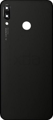 imbi Huawei nova 3i With Camera Glass Back Panel(Black)