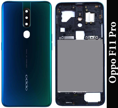 Flipkart SmartBuy Oppo F11 Pro With MIddle Ring Camera Lens & Side Volume Power Buttons Full Panel(Green)