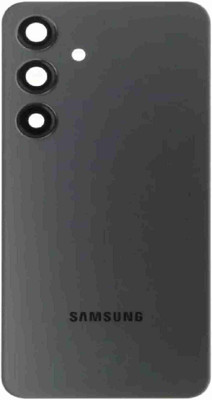 HNVIEW SAMSUNG GALAXY S24 5G BACK GLASS PANEL WITH CAMERA LENS COMPATIBLE Back Panel(BLACK)