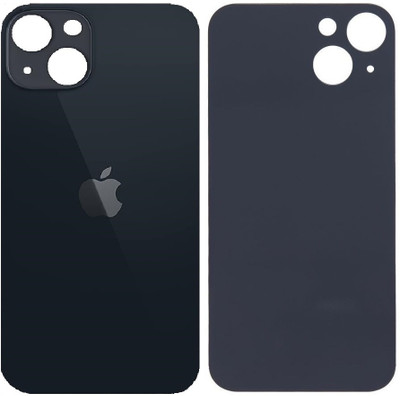 Kraze4blaze Apple iPhone 13 Mini (Best Quality)(With Proper Logo)(Glass) Back Panel(Black)