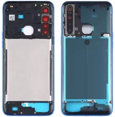 AL HAYY TRADERS Realme 5 Middle ring Frame Bezel Plate with Side Keys with camra lens original Front Panel(BLUE)