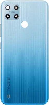 HQP for Realme C25Y 4G ( RMX3265, RMX3268, RMX3269 ) - [ With Volume + Power Key and Camera Glass ] Battery Back Door Replacement Back Panel(Glacier Blue)