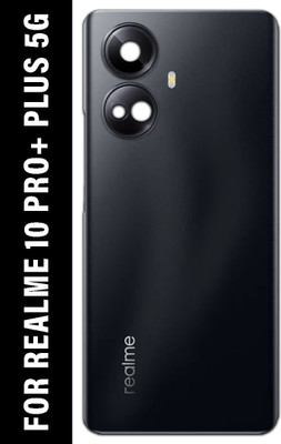 Safa REALME 10 Pro+ Plus 5G With Camera Glass Back Panel(Dark Matter Black)