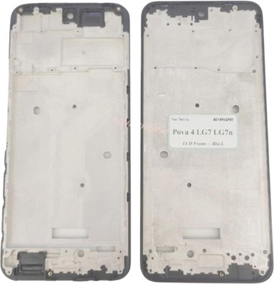 Sandreezz Tecno Pova 4 (LG7n) (Original Front Housing LCD Frame) Front Panel(Black)