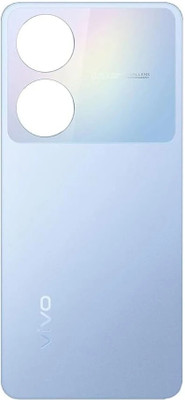 Docile Compatible for Vivo Y100 Back Panel Original Rear Glass Door Housing Replacement Back Panel(Blue)