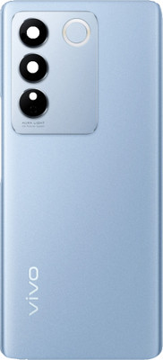 Sandreezz Vivo V27 Pro (5G) (Glass) (With Camera lens Ring) (with Proper Logo) Back Panel(Magic Blue)