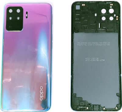 Sandreezz OPPO F19 Pro (Housing Body) (Side Keys with Middle Body) (with Proper Logo) Back Panel(Fantastic purple)